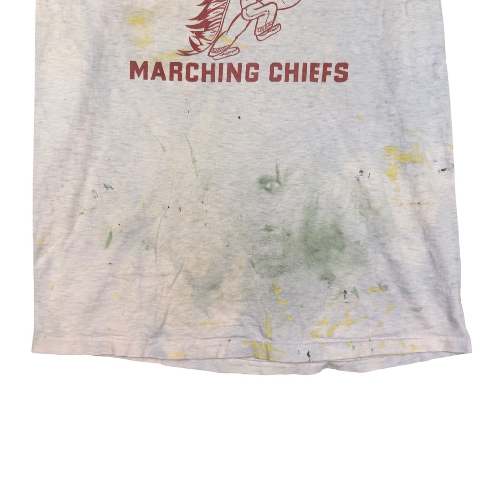 Vtg Florida State Marching Chiefs Thrashed T Shirt Adult XS S Cru-Cut Knitwear - Picture 4 of 8